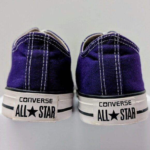 Converse Chuck Taylor All Star Canvas Low-Top Sneakers in Electric Purple - Picture 10 of 16